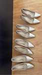 Pantofi toc aurii dama