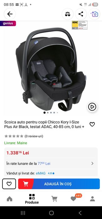 Carucior de copii chicco one4ever 4 in 1 plus baza auto isofix 360 gr