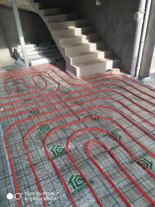 Монтаж тёплого пола!