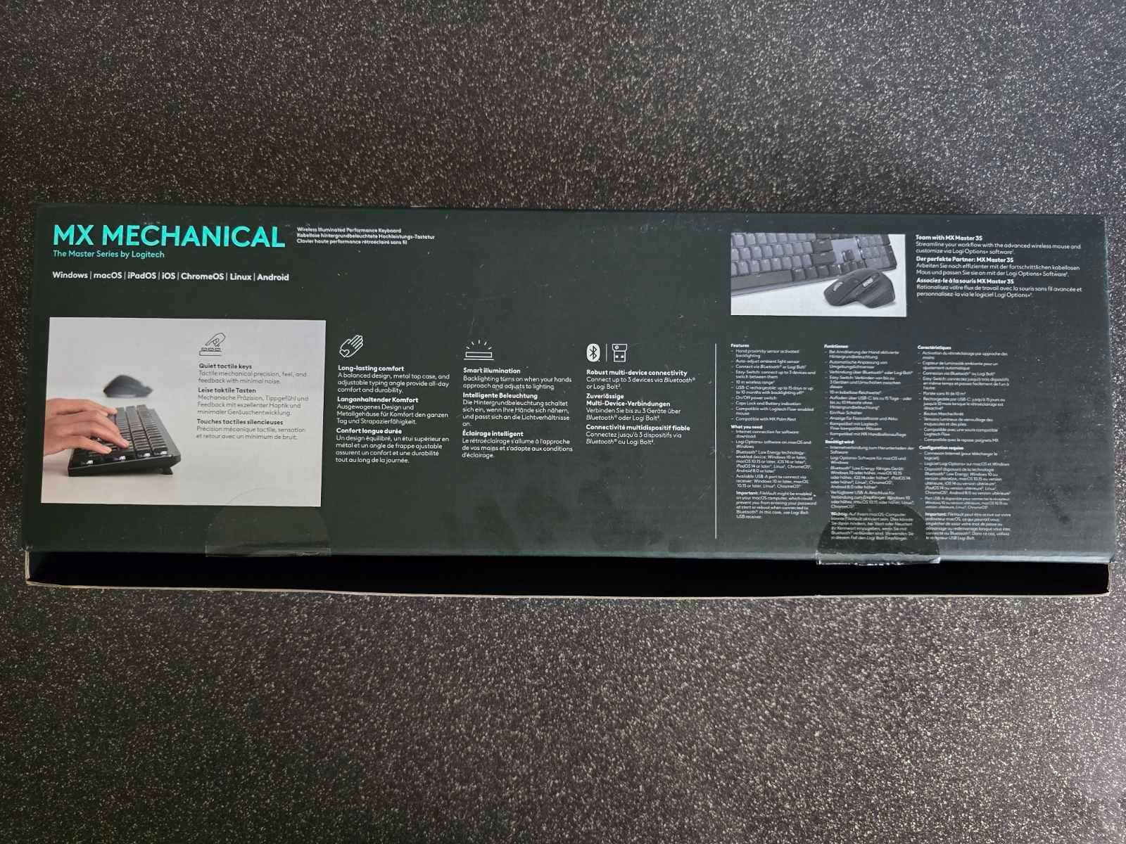 Механична клавиатура Logitech - MX Mechanical (Tactile Quiet)