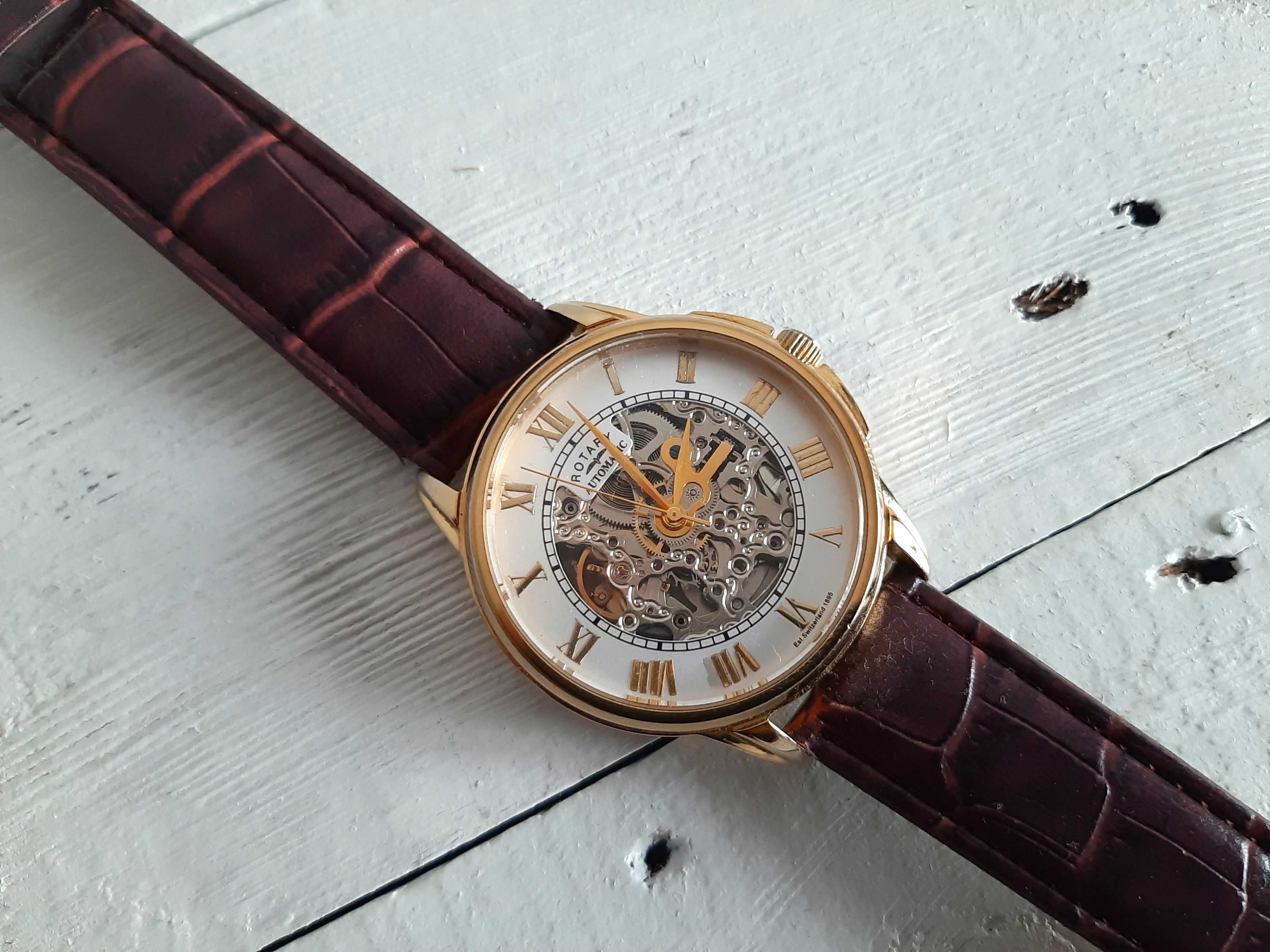 ръчен часовник Rotary Skeleton (GS03862/01)