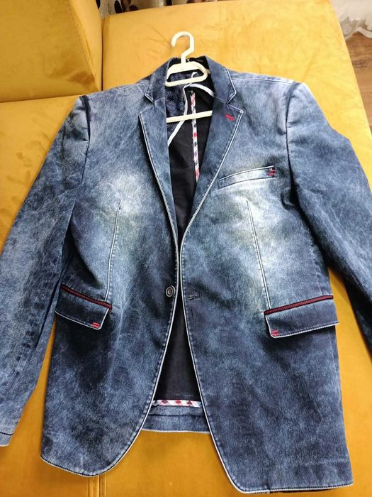 sacou denim bărbați