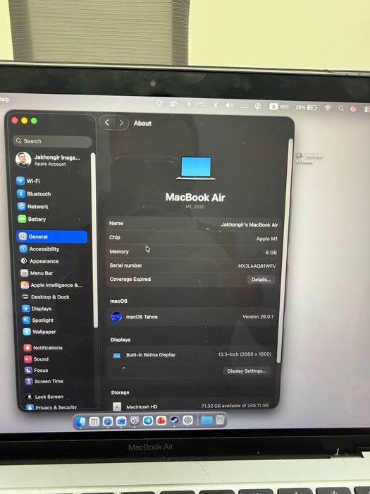 MacBook Air M1 - Space Gray