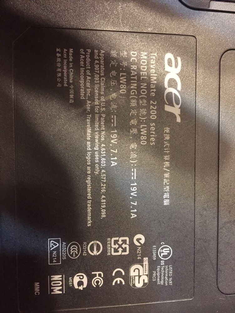 Laptop (notebook)Acer