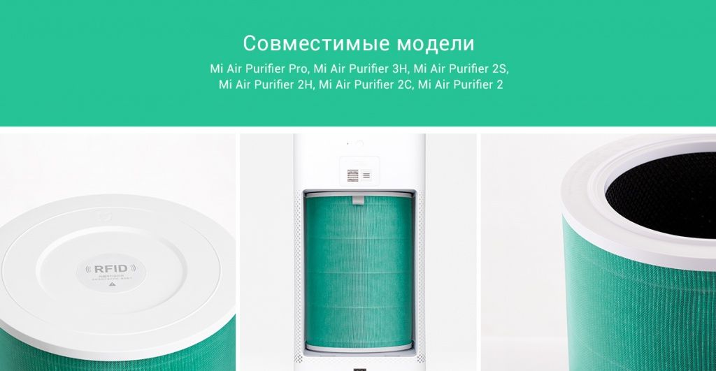 Фильтр для очистителя воздуха Mi Air Purifier (M6R-FLP) зелёный