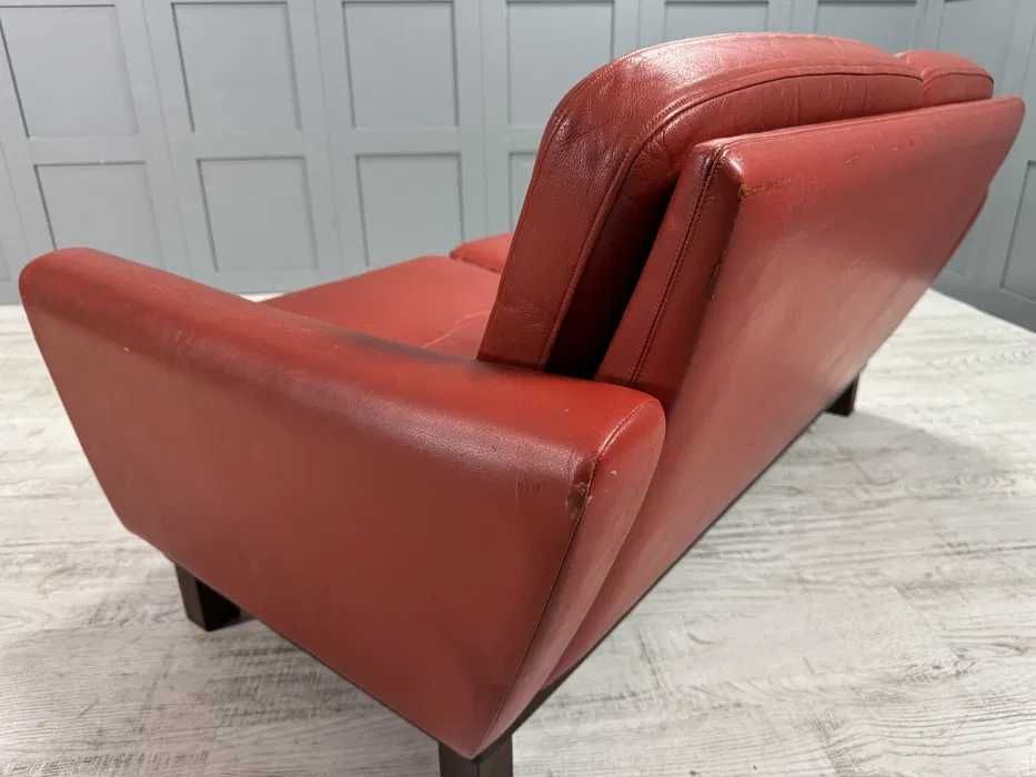 Датски диван 2-ка естествена кожа Д1079-Д