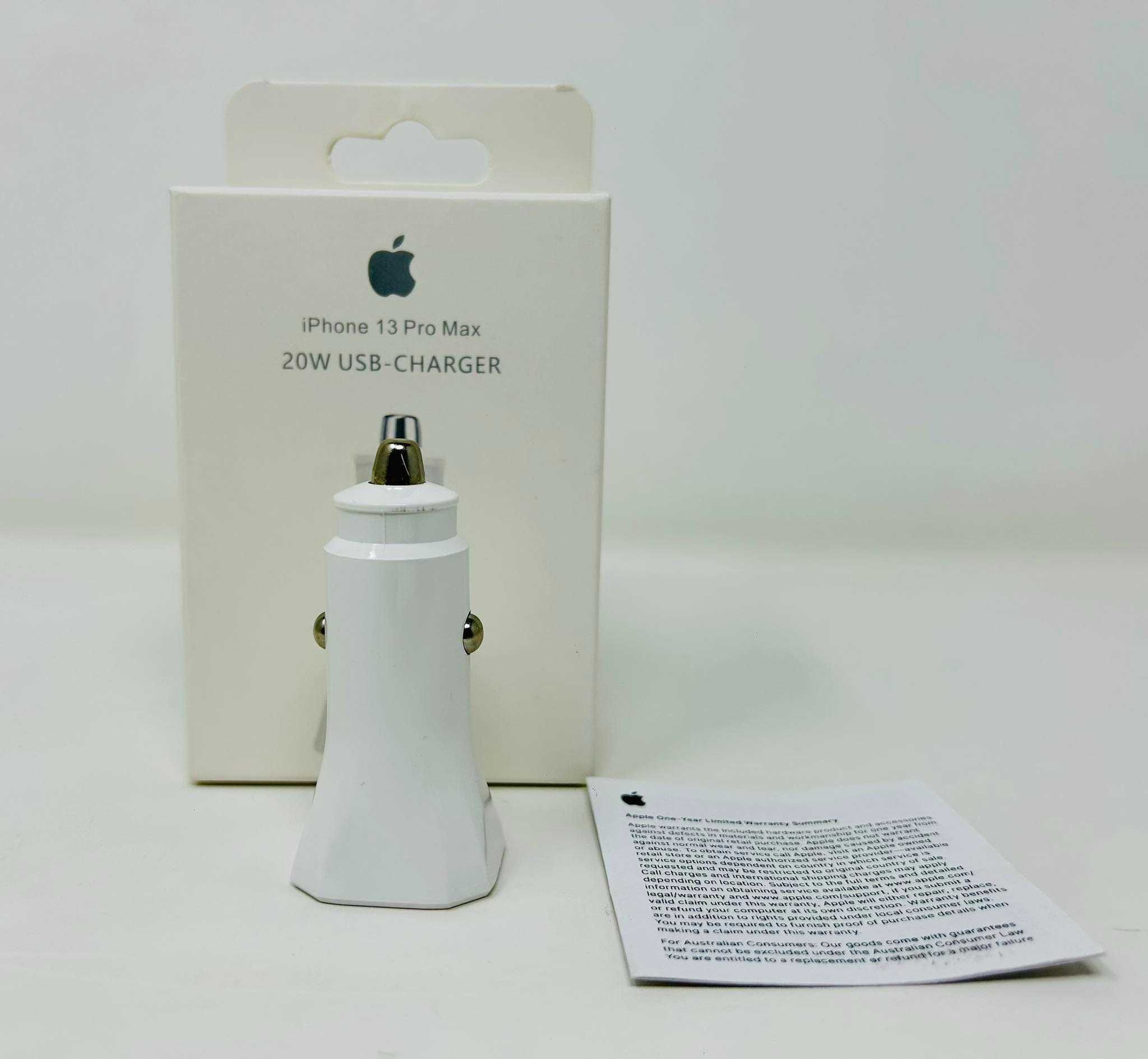 Оригинален адаптер Зарядно за кола 20W Apple Fast Charger iPhone