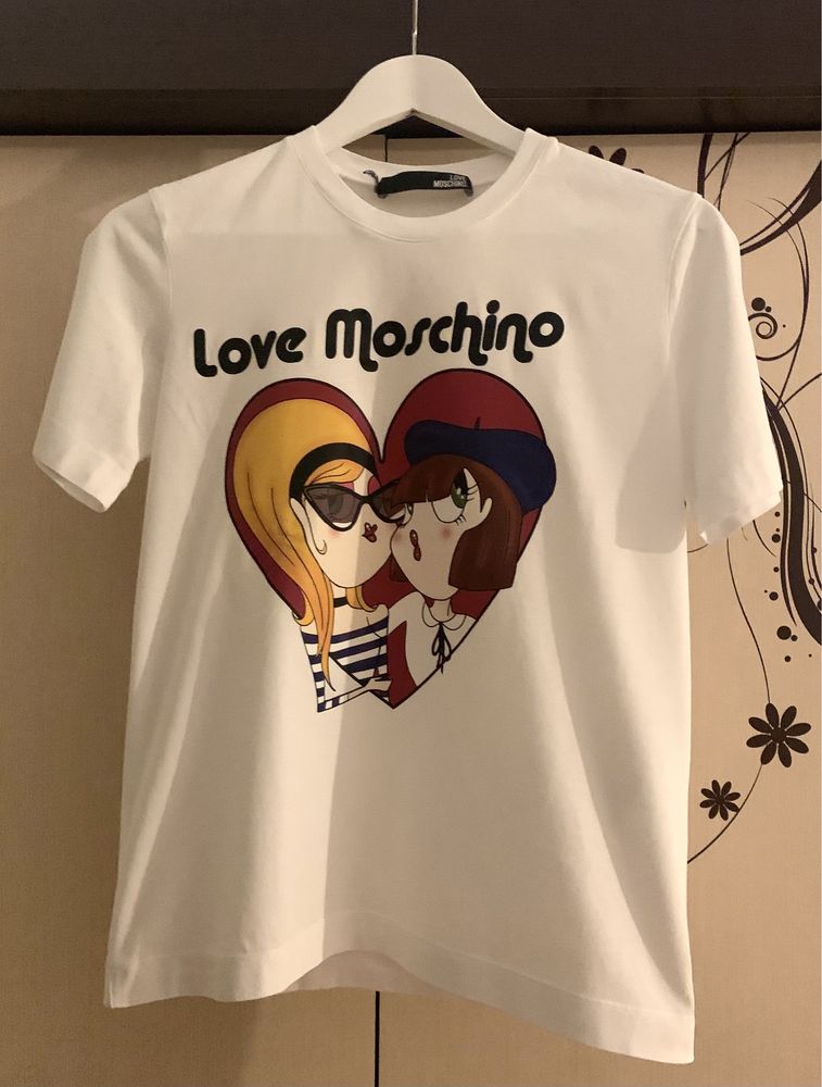 Тениска с щампа Love Moschino
