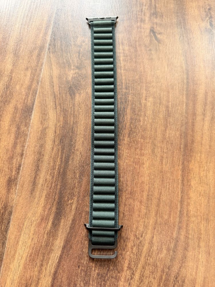 Оригинална Apple Alpine Loop каишка - НОВА, зелена (Apple Watch Ultra)