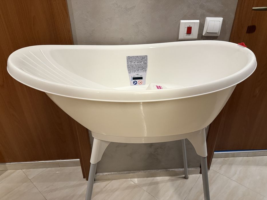 Комплект вана и стойка OK Baby - Бела, бяла