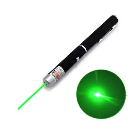 Laser profesional Camping 3D verde cu 3 tipuri fascicul