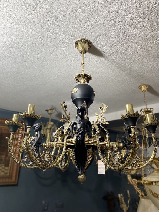 Candelabru bronz masiv/8brate/