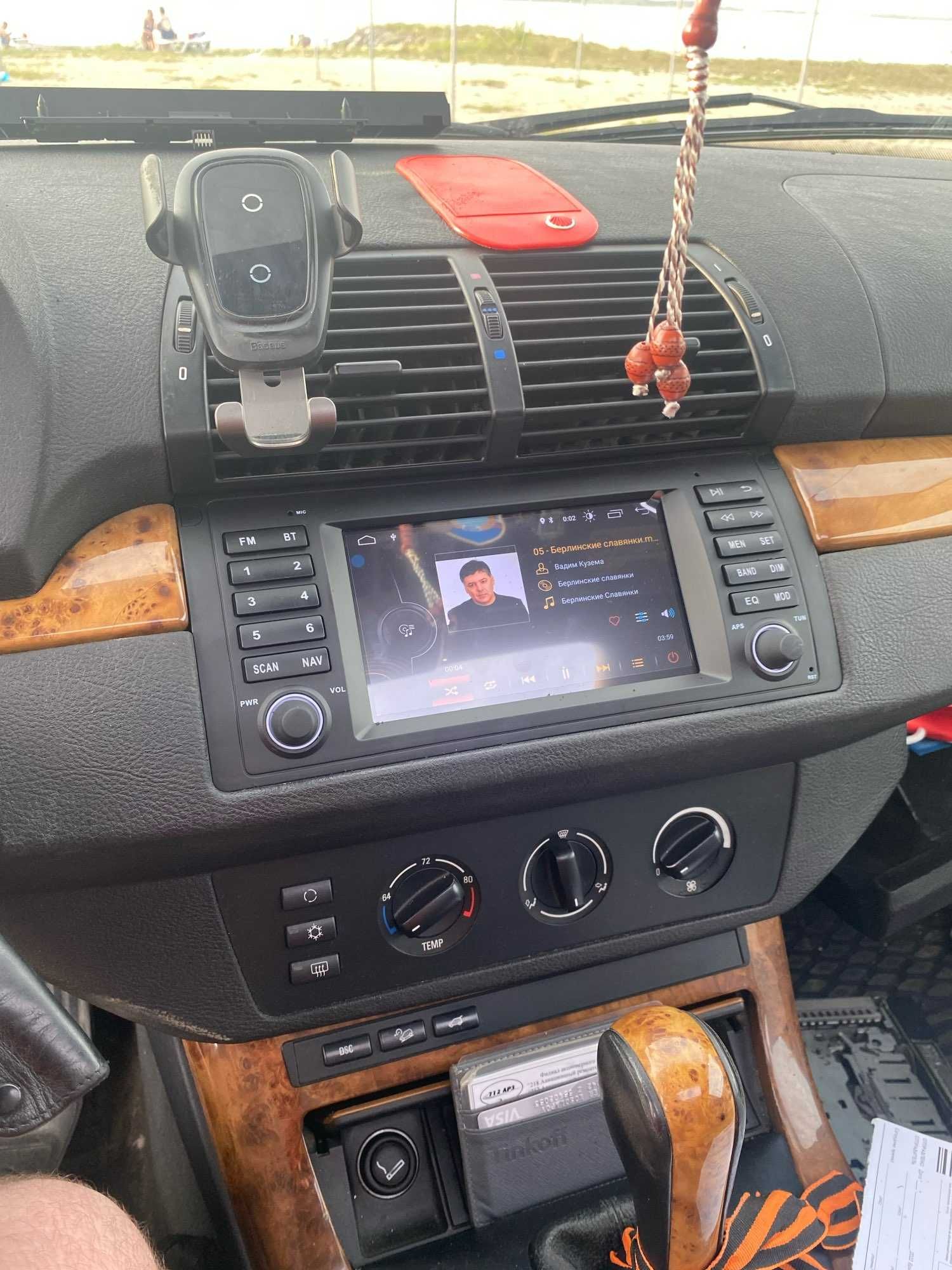 Navigatie GPS Android BMW Seria 5 E39 X5 E53 1-8GB RAM - QLed CarPlay