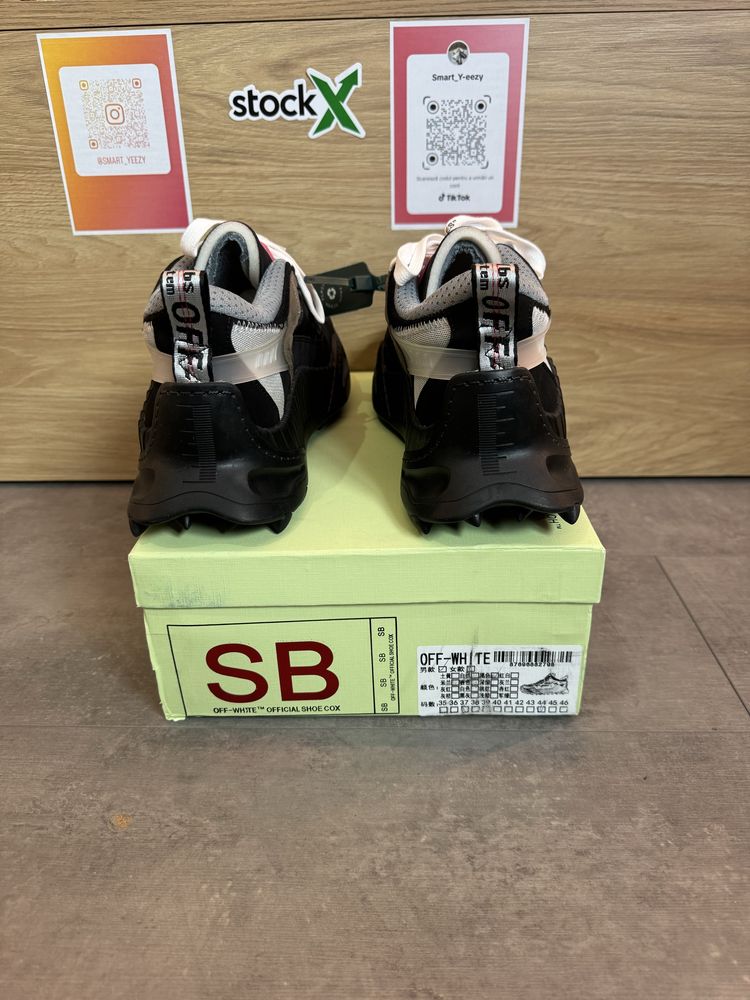 Sneakers OFF White Odsy 1000 , Black Leather Trainers,Poze reale 39-45