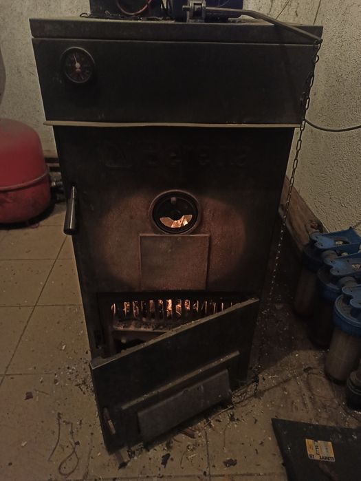 Vand centrala lemne cu pompa, vas, boiler cu 2 serpentine