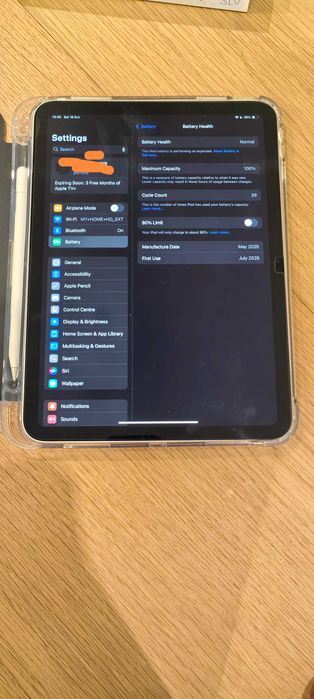 Ipad A16 wifi 128GB A3354 Silver