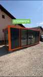 Container modular cu vitrina de sticla birou montaj transport