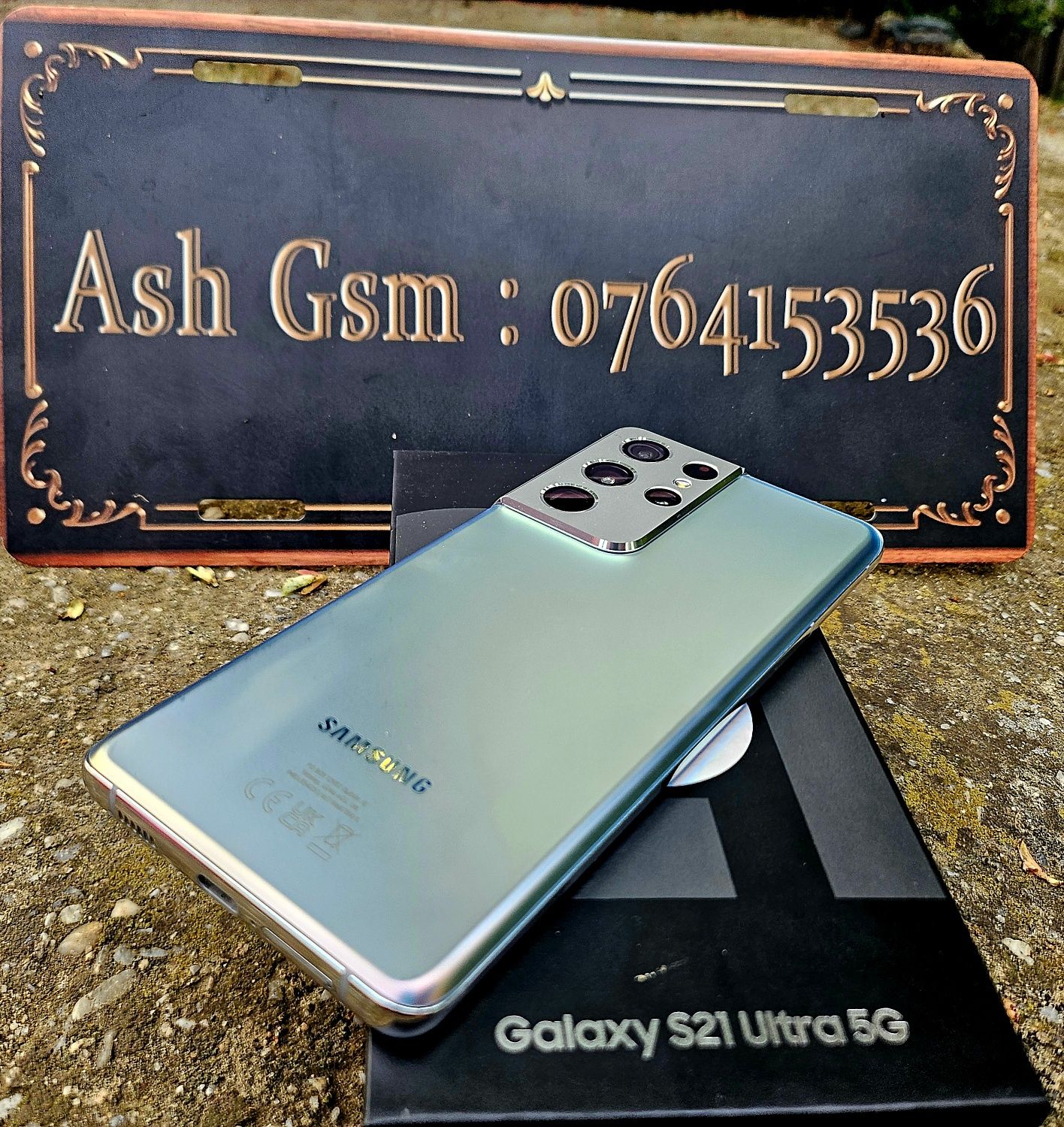 Samsung S21 Ultra 5g silver, impecabil, full box