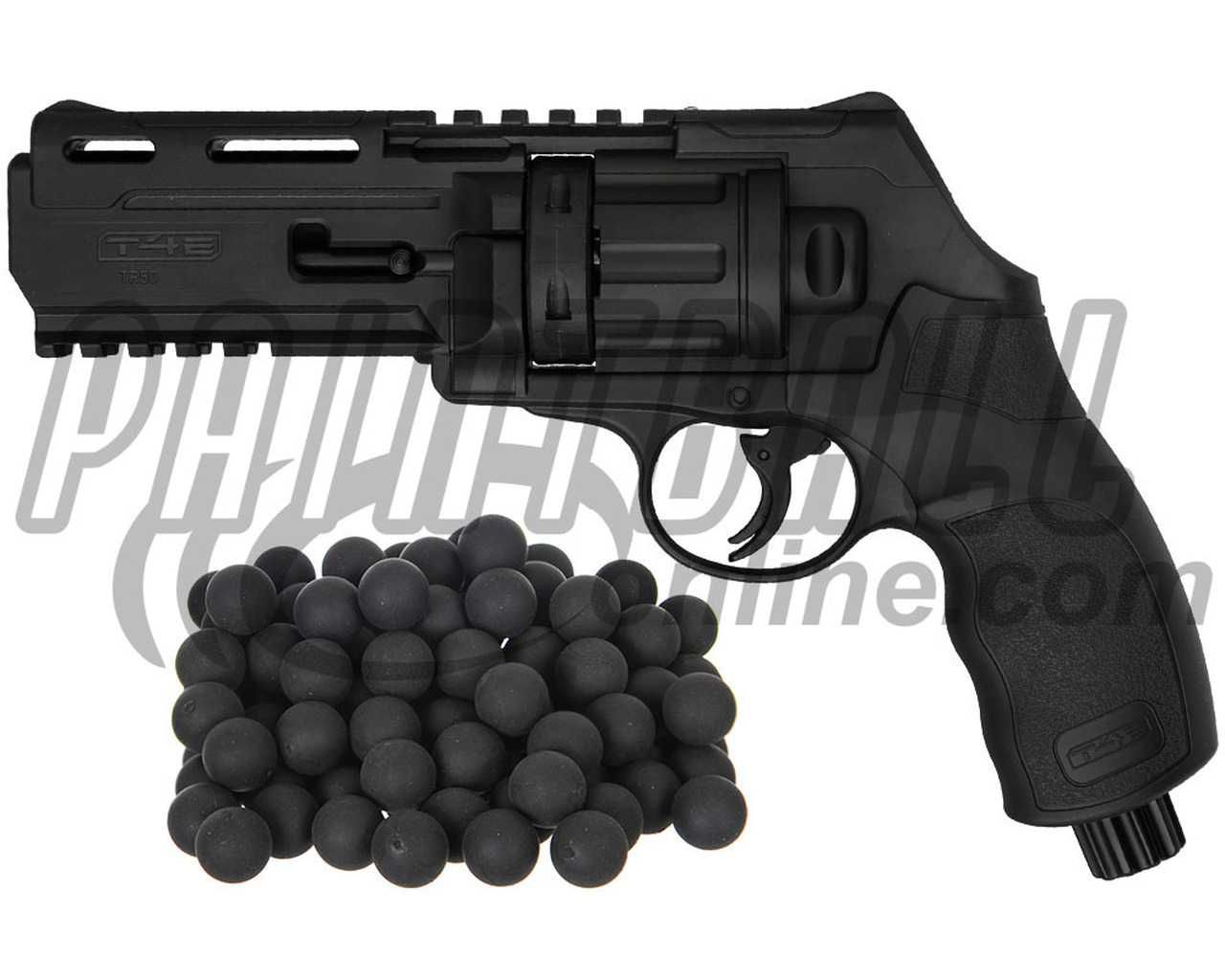Revolver CO2 ~PUTERNIC~ 25 J!!cu Munitie Cauciuc FULL AUTO!! Pistol