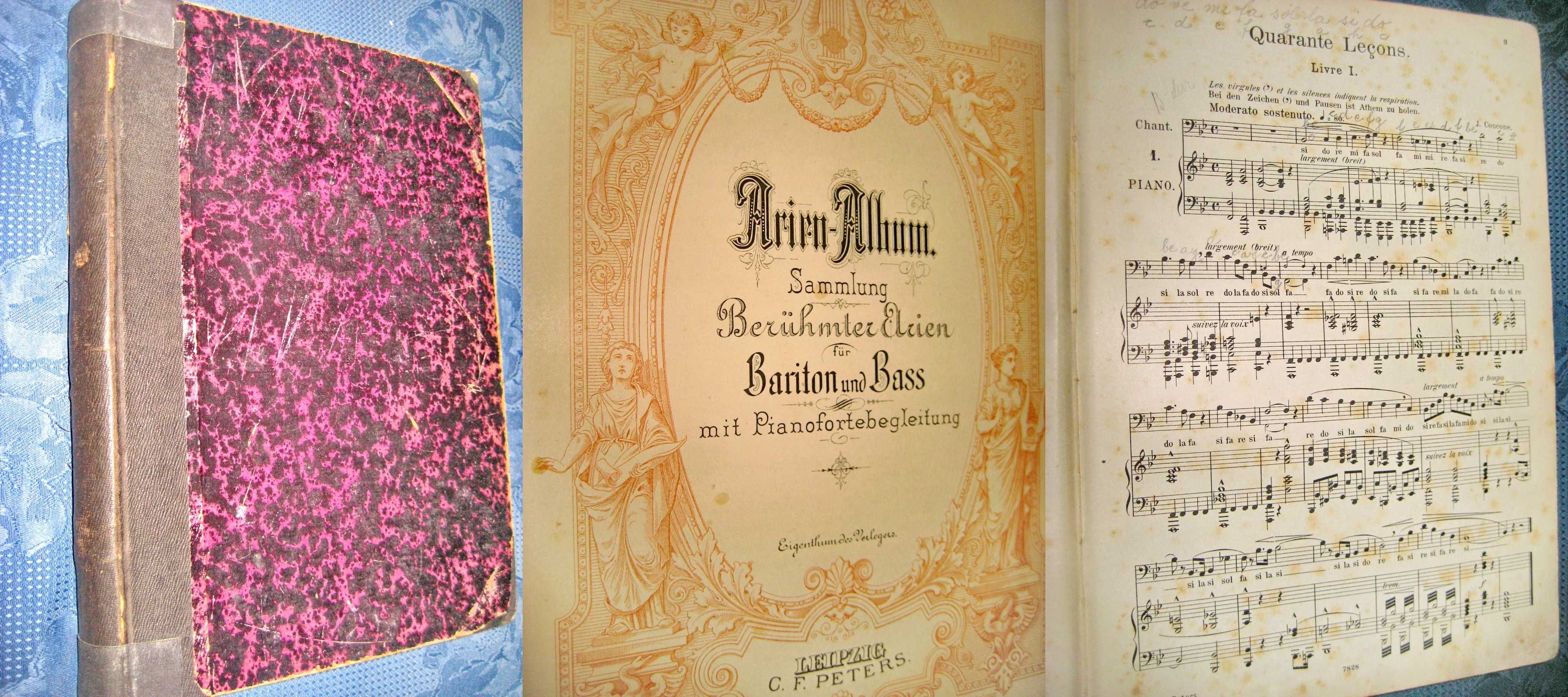 B63- Album partituri muzicale-Bariton si bas anii 1900.