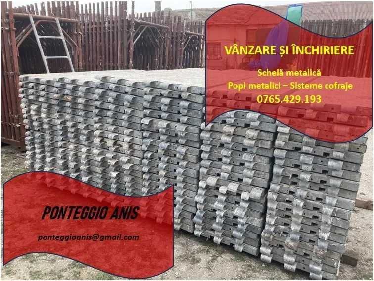Schelă metalică de închiriat cu montaj autorizat la cerere