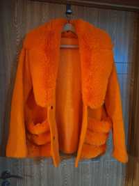 Оранжева Кашмирена жилетка