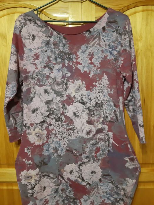 Рокля Елегантна с Красив принт на Цветя!Зима/Пролет/Есен!