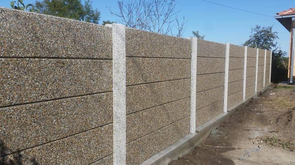 placi gard beton prefabricat