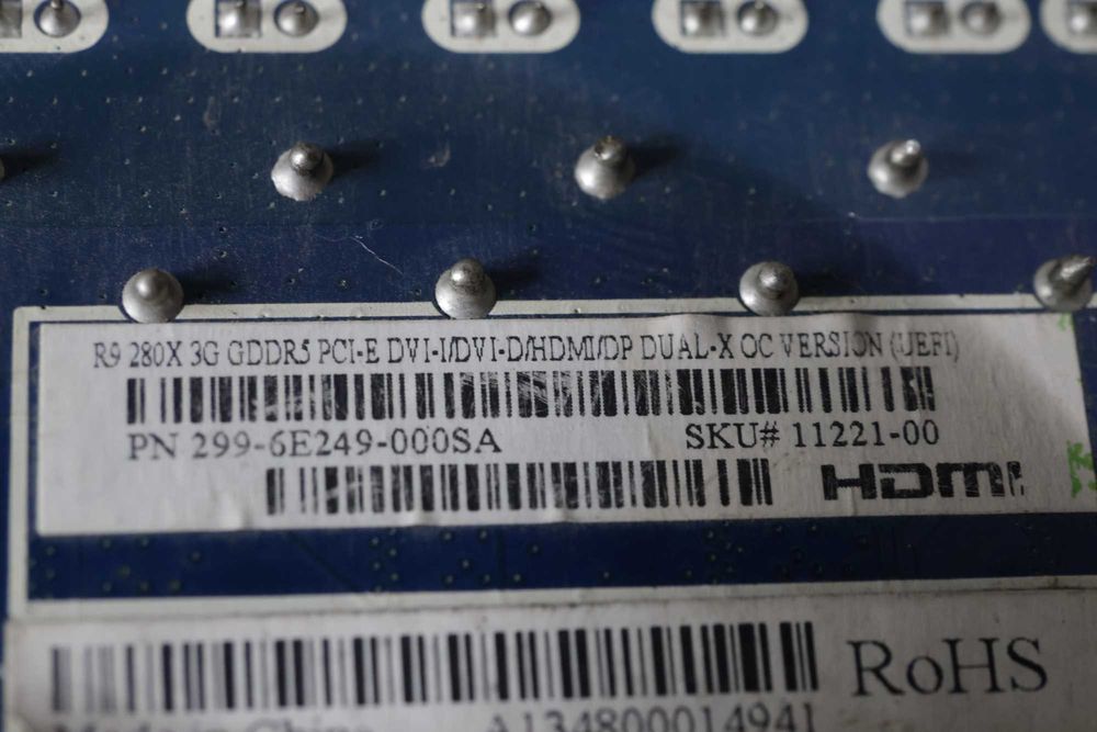 AMD Radeon Sapphire Dual-X R9 280X 3GB OC - DEFECT