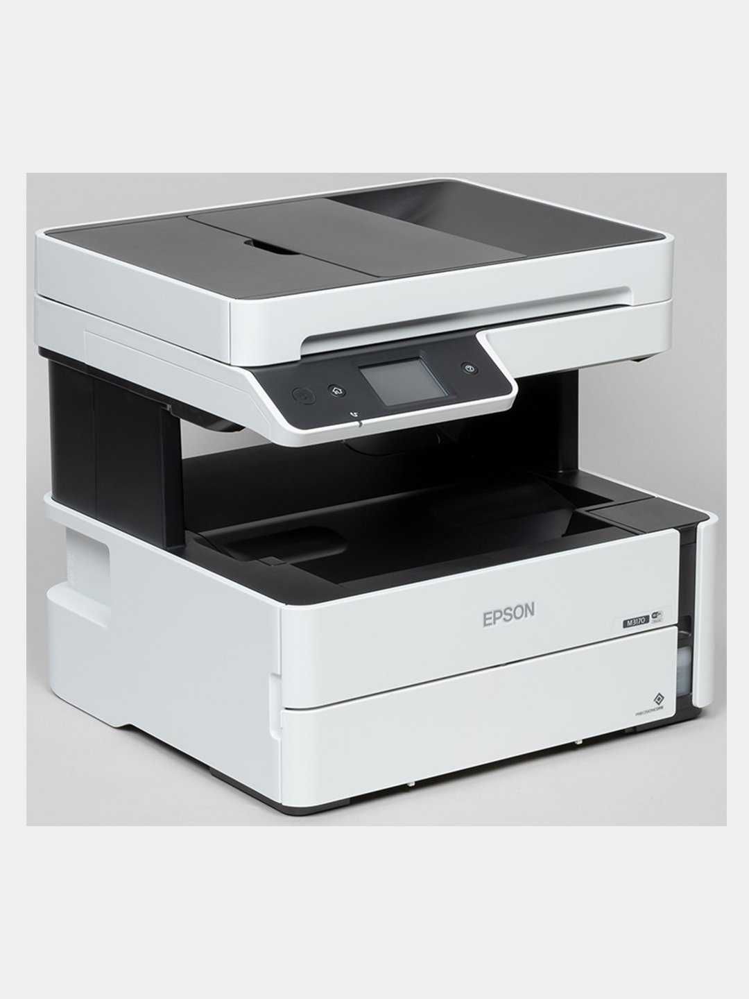 Принтер Epson M3170 МФУ 3 в 1, Струйный в А4 формате, чёрный-белый