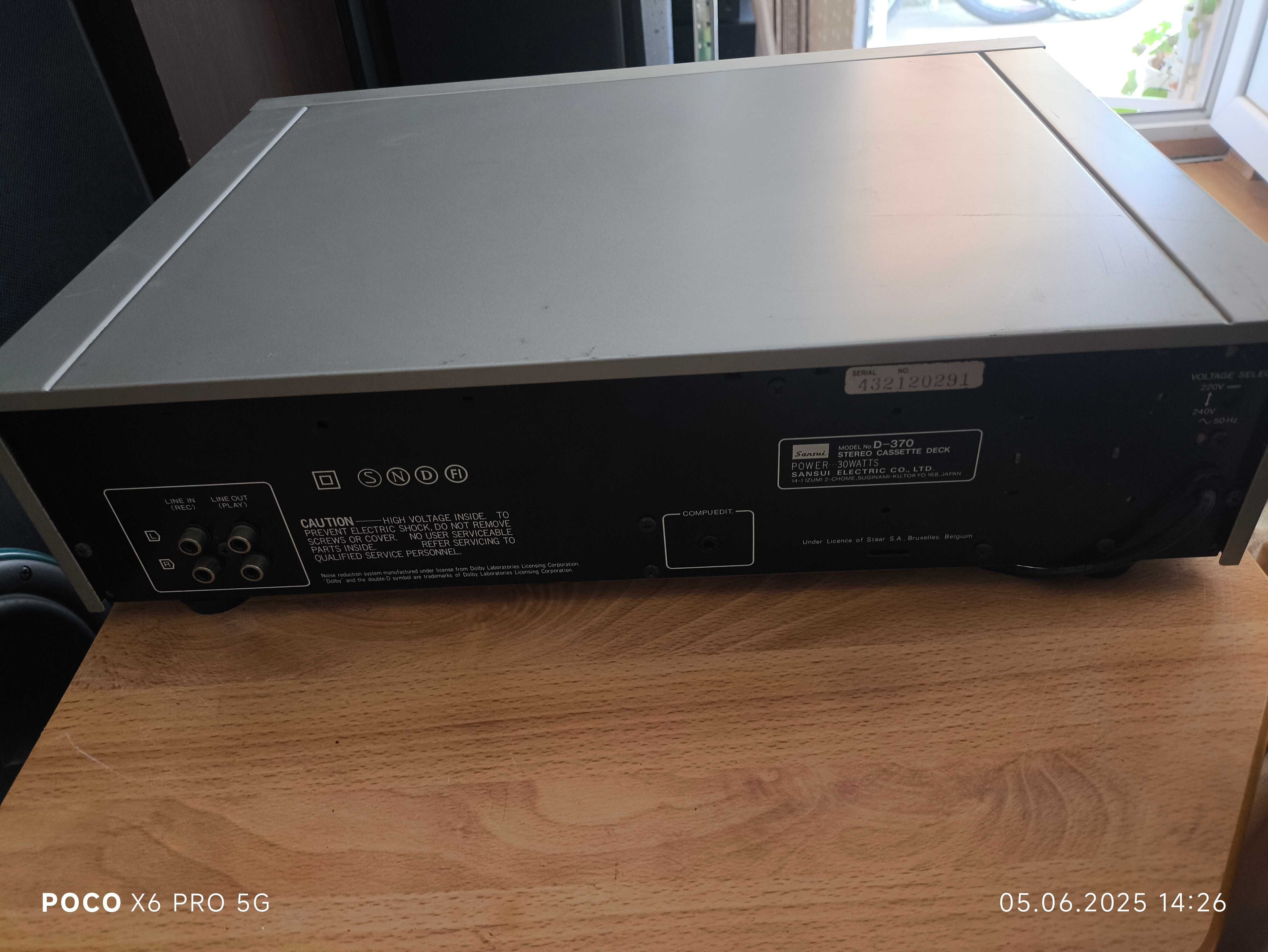 Касетен дек Sansui D-370