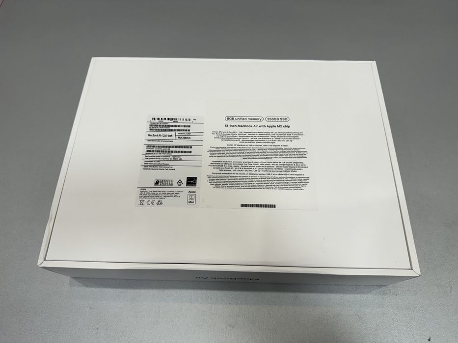 Laptop Apple MacBook Air, 13,6”, M2, SSD 256, RAM 8 GB