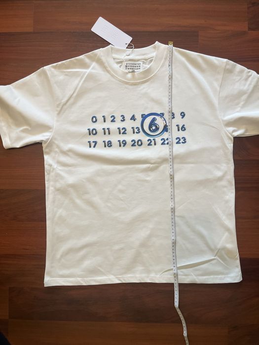 Tricou Maison Margiela MM6, alb, Marimea M, 100% bumbac