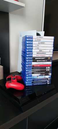 Play station 4 PS4 + 16 jocuri