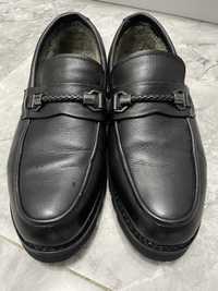 Обувь зимняя кожанная из Турции 39 размер (мокасины)