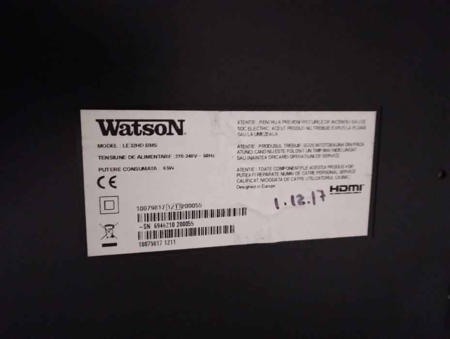 TV watson defect