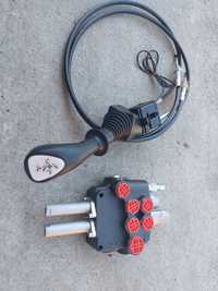Distribuitor hidraulic p80 cu joystick si cabluri 1,5m