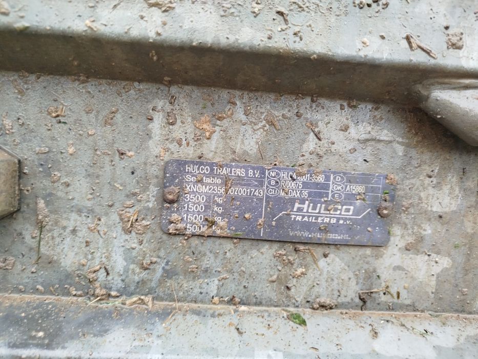 Remorca/Platforma Hulco 3,5T,6m, 3 axe