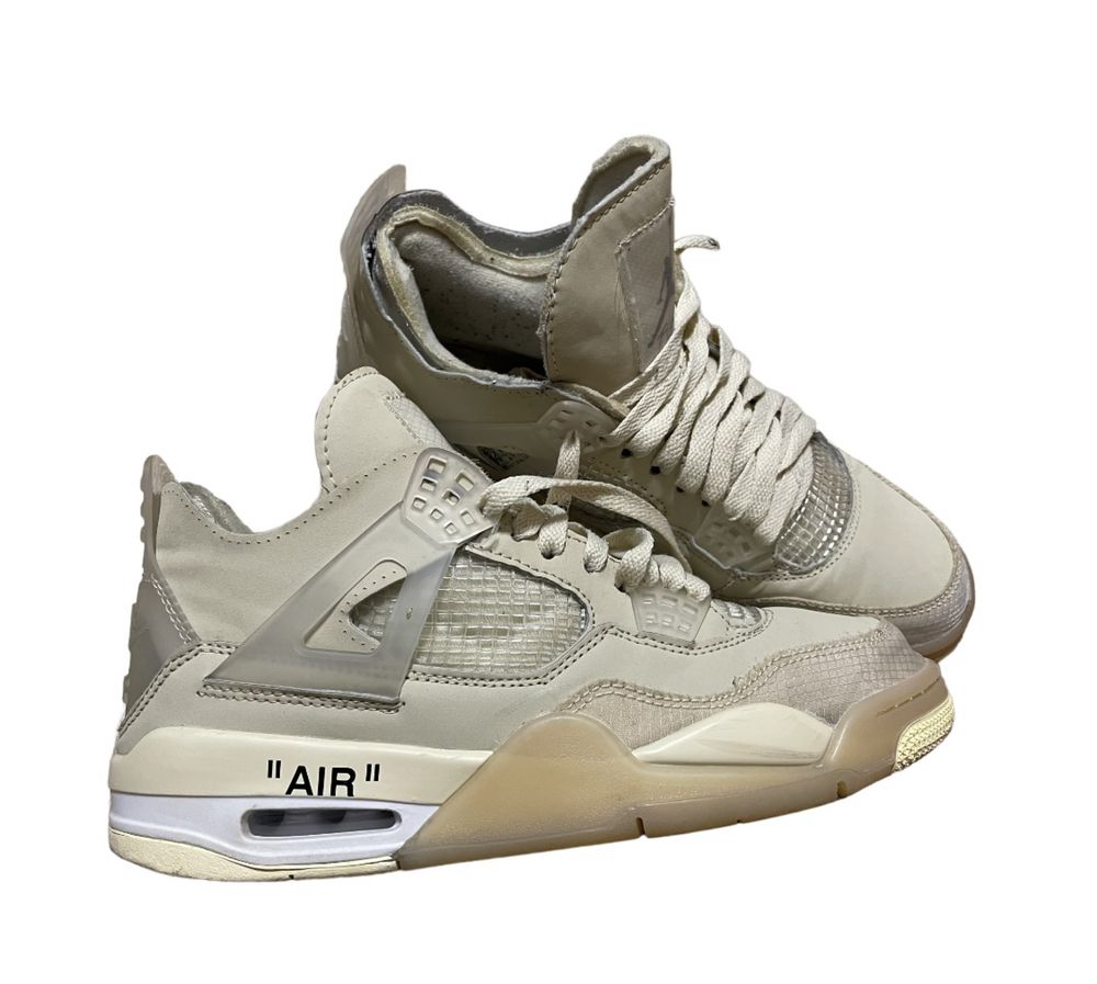 Кецове OFF-WHITE x air jordan 4 sp sail