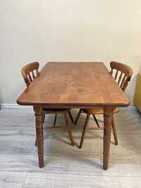 Продам стол и стулья из натурального дерева