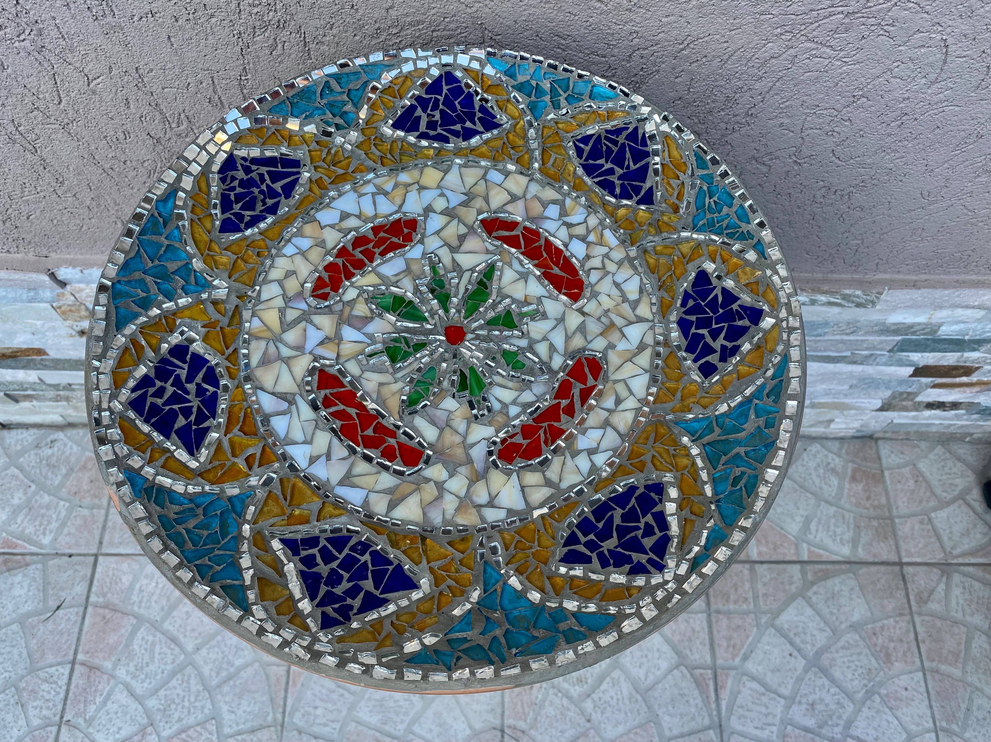 Deosebita aplica farfurie orientala-ceramica-mozaic-Olanda