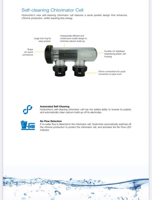 Salinizator/Electrolizor piscina Waterco Hydrochlor MK3 >60m3