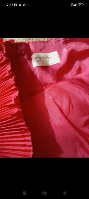 Rochie elegantă saten ciclamen mar M