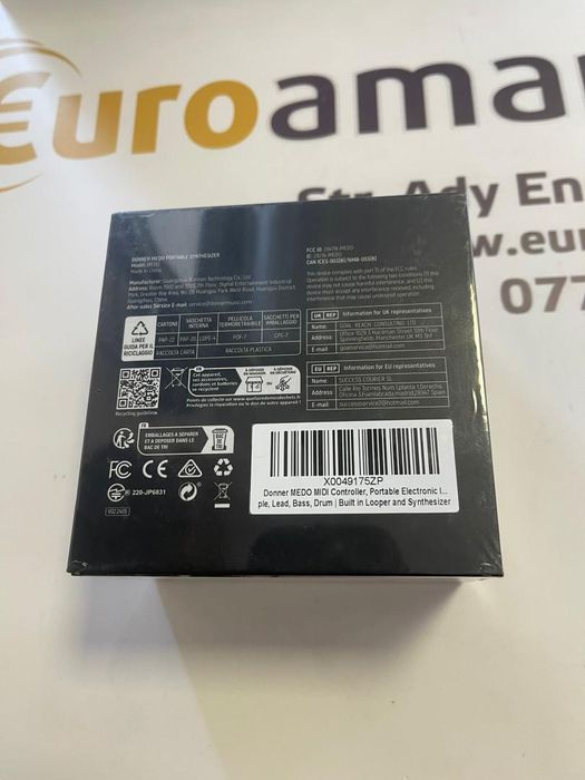 Controler MIDI DONNER, negru, 16 pad-uri, 86x86x3.7mm -A-