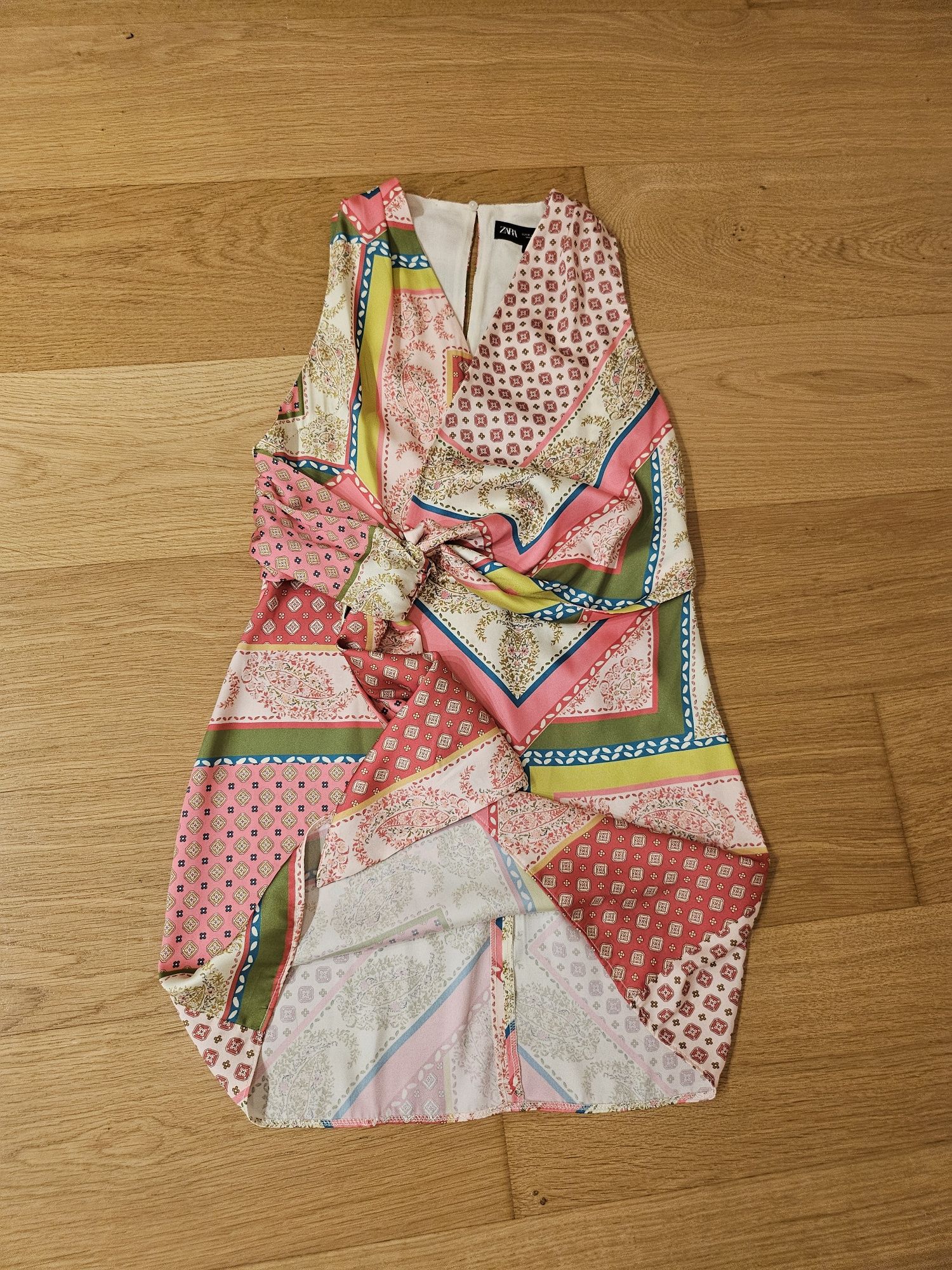 ZARA Viral Dress сатен S