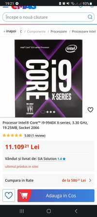 Procesor Intel Core i9-9940X X series, 3.3Ghz, socket 2066