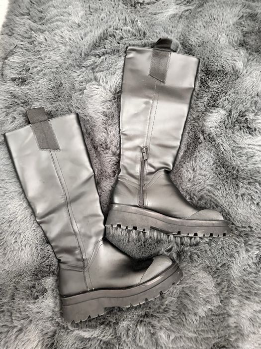 Stradivarius ботуши гумени 38 / Zara обувки на висок ток