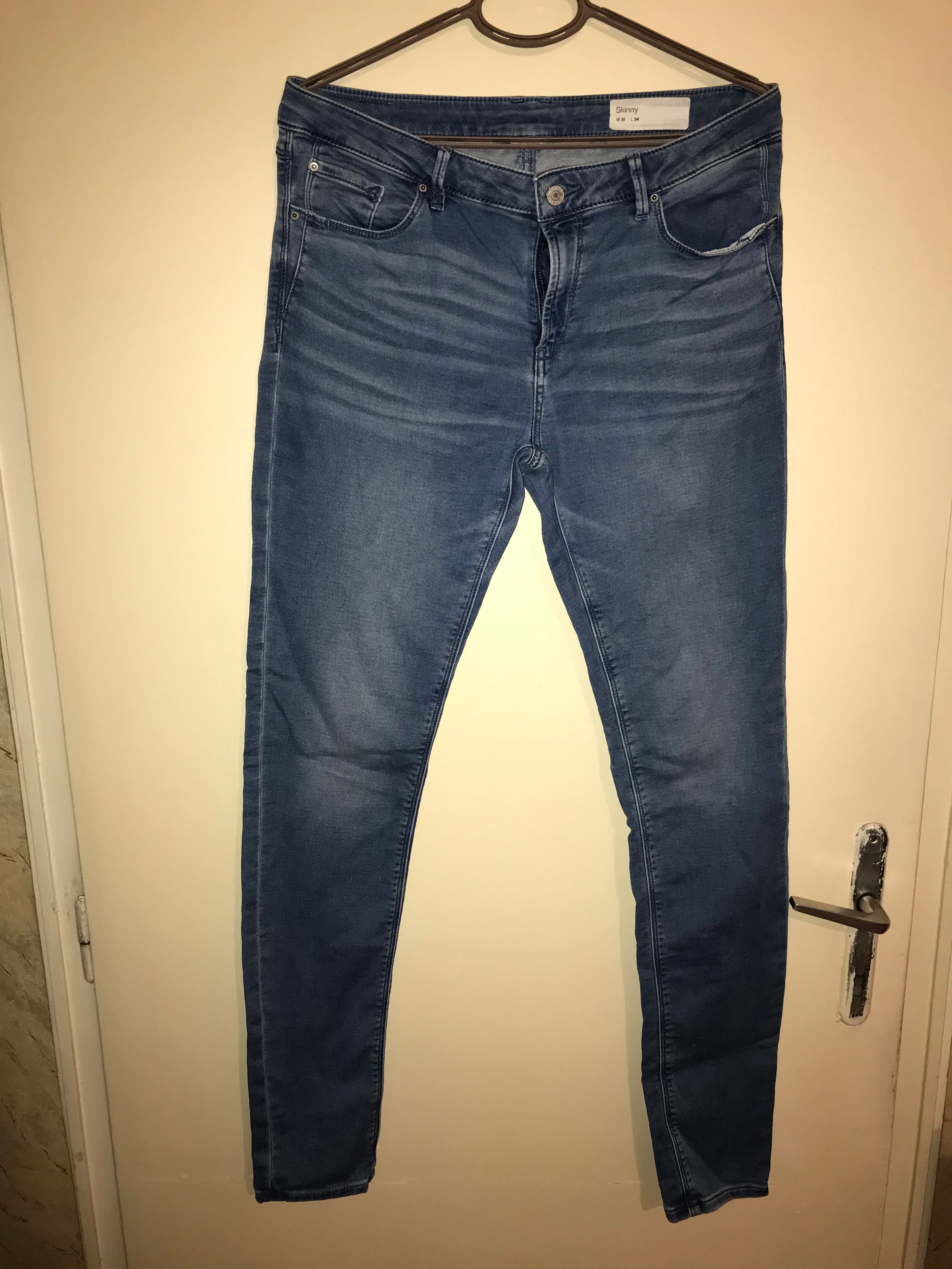 Светли дамски дънки Esprit W31L34, обличани няколко пъти