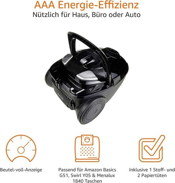 ПРОМО 2г Гаранция Нова Мощна Прахосмукачка Amazon, HEPA, 700 W, 1,5 L