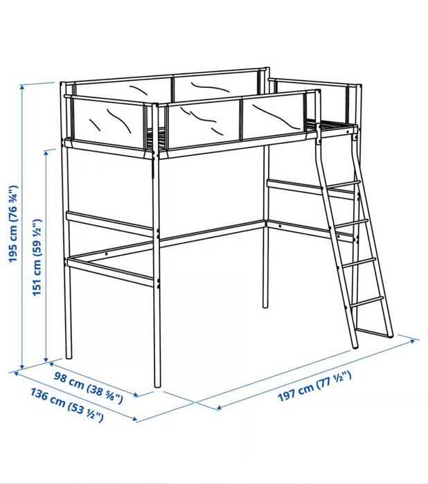 Легло-надстройка IKEA Vitval